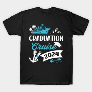 Graduation Cruise 2024 Cruise Ship 2024 Cruise Trip Grad 2024 Grad Summer Cruising 2024 T-Shirt